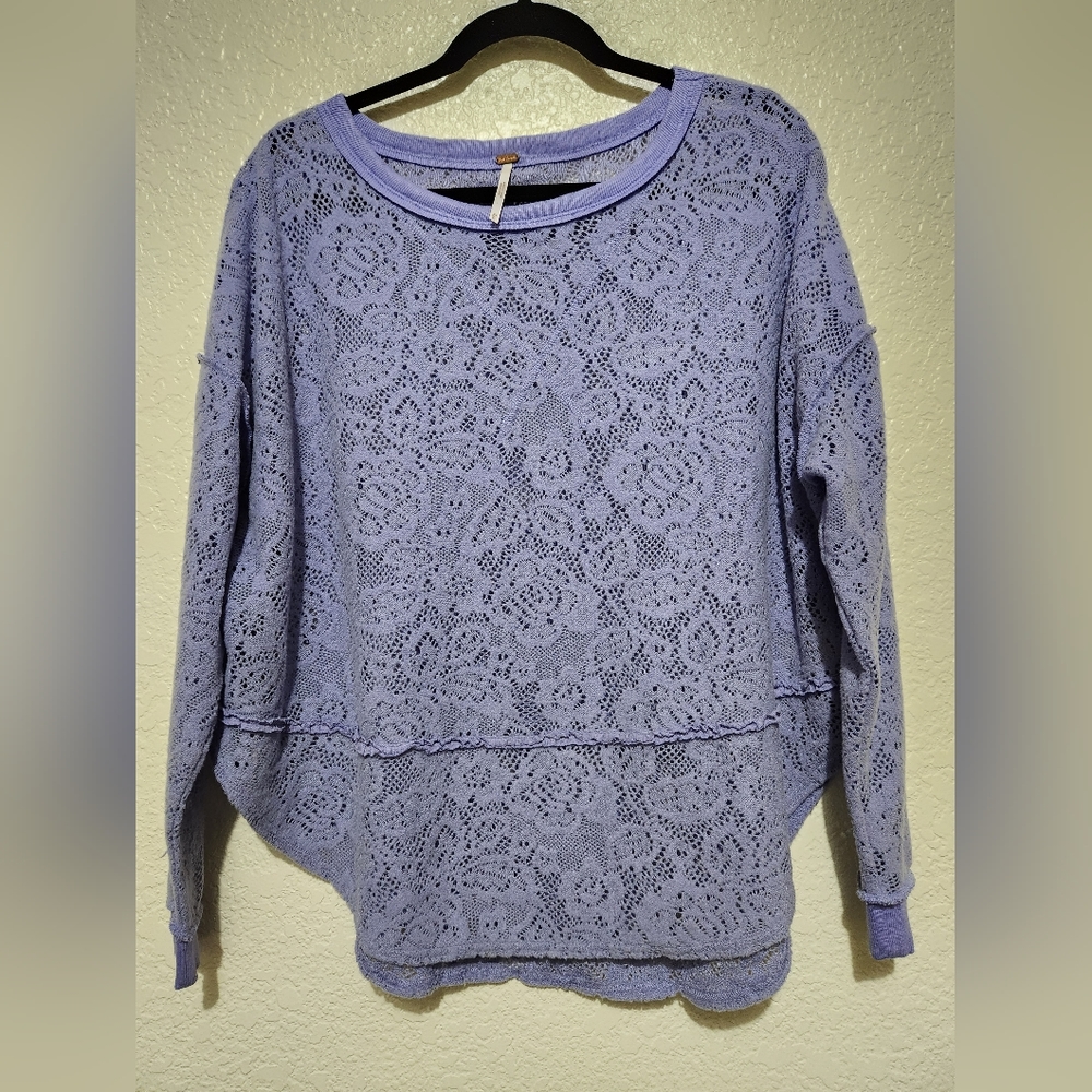 Free People purple sweater size xs